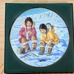 Vintage Nori Peter "Patience" Collector Porcelain Plate, Anna Perenna, Germany